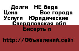 Долги - НЕ беда ! › Цена ­ 1 000 - Все города Услуги » Юридические   . Свердловская обл.,Бисерть п.